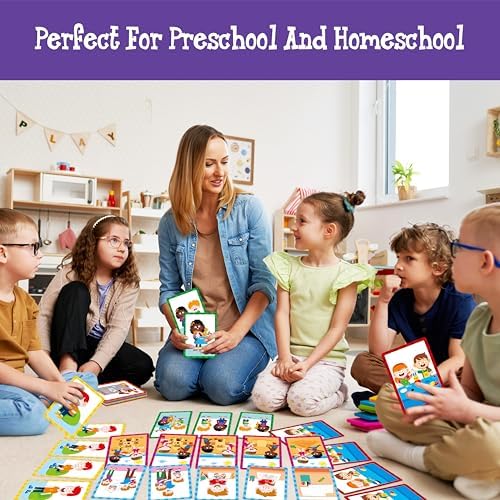 5-Scene Sequencing Cards, 80 Sequence Card Game for Preschool, Kids Learning Order and Logic, Speech Therapy Materials for Autism, Early Learning Activity-Storytelling, Social Skills,Sentence Building - Image 6