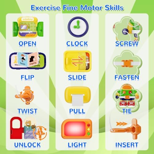 MFEESYOB Montessori Toys for 1 Year Old Boy Girl, Toddler Busy Board - Image 3