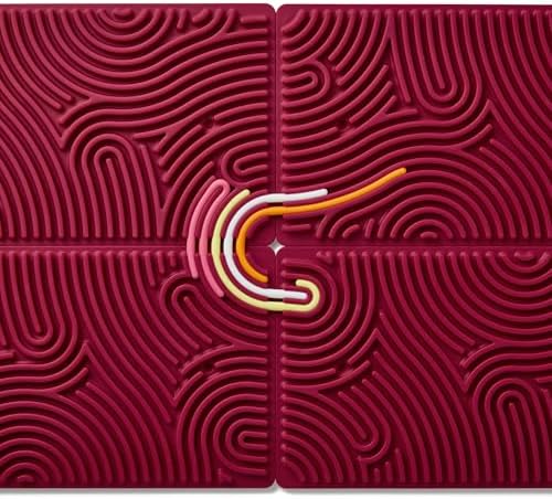Pushpeel XL Sensory Activity Board – Expandable Silicone Fidget Toy for Stress, Anxiety, ADHD & Autism – Modular, Silent, No Mess - Berry - Image 7