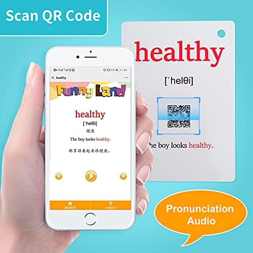 Lilias Adjectives Flash Cards, Toddler Learning Toys, Preschool Learning Toys, Homeschool Supplies, Learning Supplies for Kindergarten, 4.3 X 3.14 Inch, 48 Cards in Set - Image 3