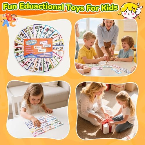 Phonics Word Family Flip Books, 30 Word Families for Kids Learning to Read - Image 6