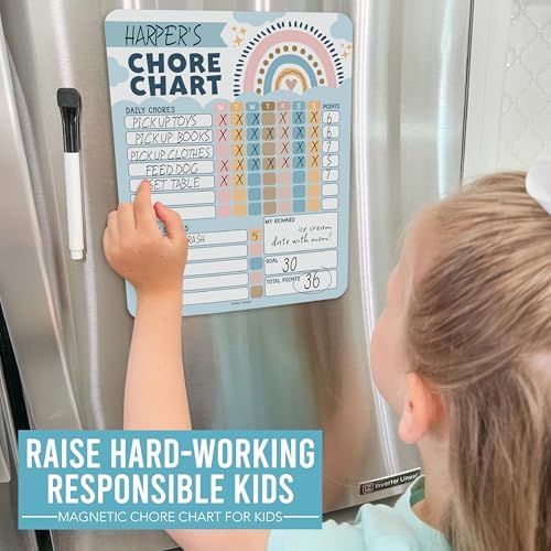 Magnetic Chore Chart for Kids Dry Erase Reward Chart for Home and Classroom - Image 2