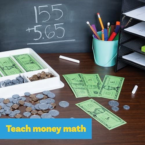 Learning Advantage Classroom Money Kit, Set of 950 Bills and Coins - Image 4