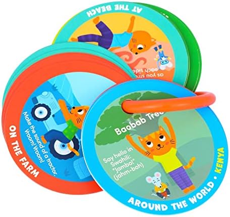 MOLLYBEE KIDS Preschool Yoga Cards for Kids, Set of 40 Poses and Activities, Beginner Yoga for Kids, Gifts for Ages 3+ - Image 4