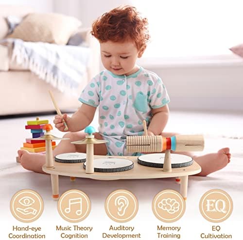 Vanplay Kids Drum Set - Preschool Learning for Toddler Boy Girl Age 3 4 5 6 - Image 2