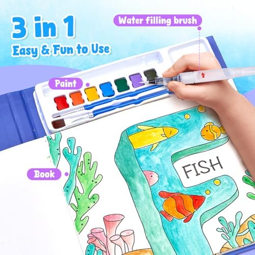 JoyCat Paint with Water Coloring Books for Toddlers (Alphabet) - Image 3