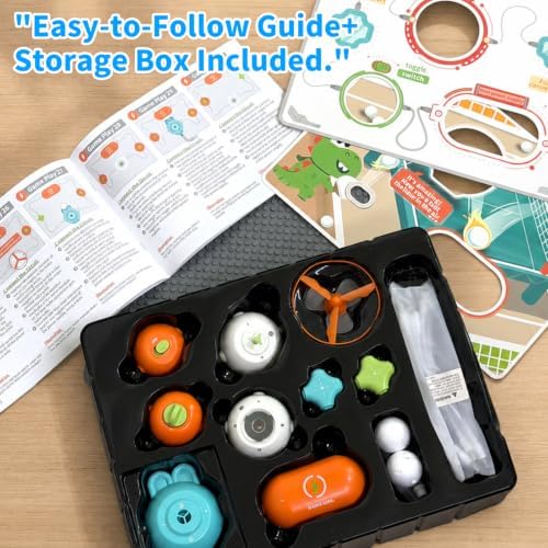 Circuit Kit for Kids 3-12, 25PCS STEM Blocks 80+ Projects Fan RGB - Image 5