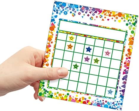 REGELETO 100 Pack Incentive Reward Chart for Students, 2 Designs Incentive Behavior Chart with 2400 Star Stickers Students Chore Sticker Chart at Home - Image 6