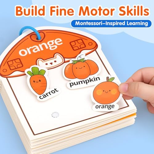 Montessori Busy Book Color Sorting Toys for Toddlers 2-4 Years - Image 5
