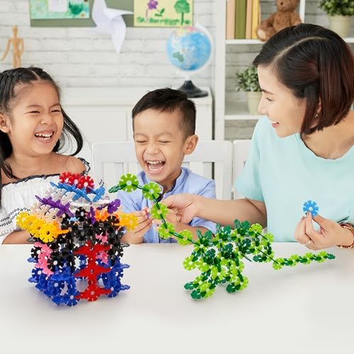 PicassoTiles Building Chip Interlocking Disc Construction Blocks in Purple Color STEM Learning Early Education Toy Engineering Playset Child Brain Development for Toddler Girls Boys Kids Age 3+ PTF108 - Image 2