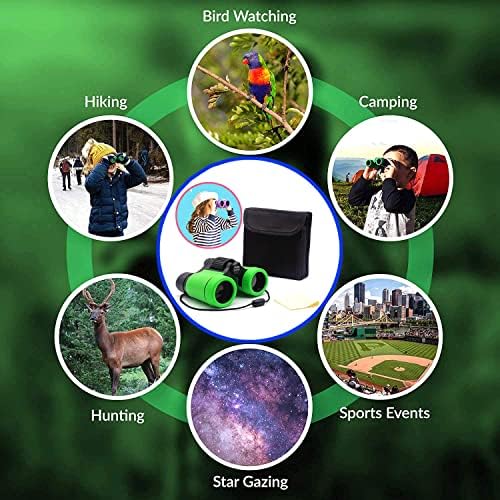 Kids Binoculars Ages 3-12 with Compass & Whistle - Image 6