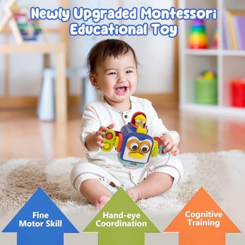 OSIMILY Toys for 1 Year Old Boy, Busy Cube Montessori Toys for 1+ Year Old,Sensory Toys for Toddlers 1-3,Fine Motor Skills Educational Toys,Birthday Gift for Baby Aged 6, 9, 10, 12, 18 Months - Image 2