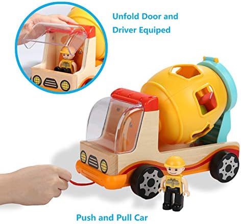 TOP BRIGHT Wooden Shape Sorter Toys for Toddlers Learning Sort and Match for 2 Year Old - Image 4