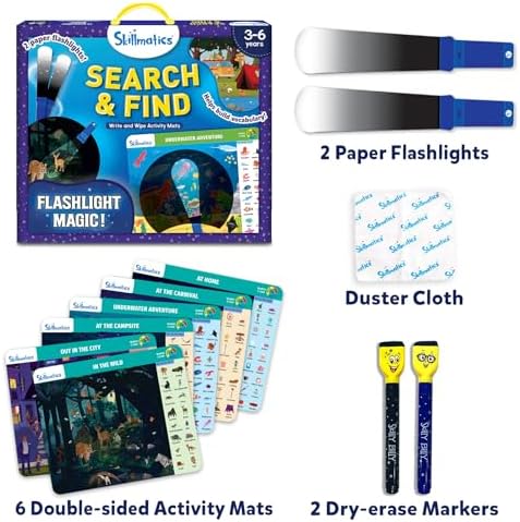 Skillmatics Preschool Learning Activity – Search and Find, Flashlight Magic - Image 3