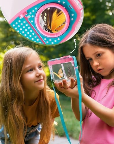 ROBUD Dual Bug Catcher for Kids,Includes 1 Pink and 1 Green, Bug Catching Kit with Bag Kit, Outdoor Exploration Set for Camping, Montessroi Toy for Kids Coming Closer to Nature，WRP61 - Image 5