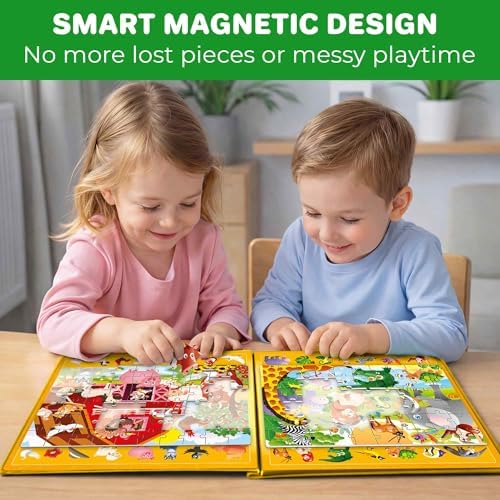 Magnetic Puzzles for Toddlers 3-5 - Search and Find 2 Pack, 60 Pieces - Image 4