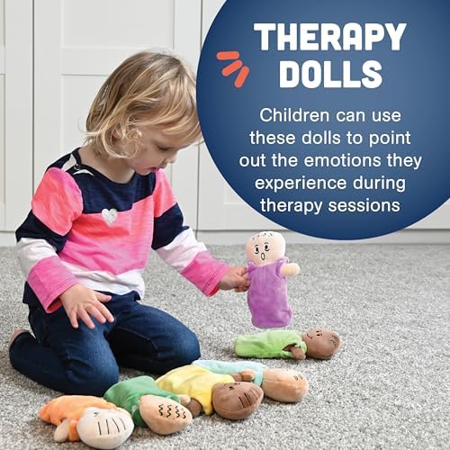 Constructive Playthings Expression Babies Plush Dolls, Super Soft Baby Dolls Set, Therapy Toys, Multicultural and Social Emotional Learning, Baby Toys for All Ages, Set of 6 Plush Dolls, Multicolor - Image 4