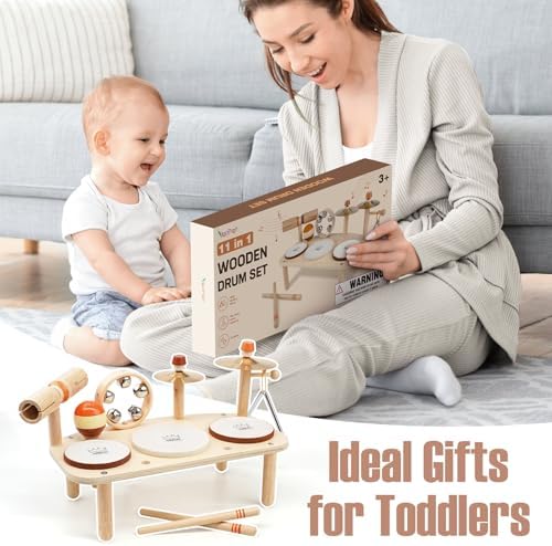 Vanplay Kids Drum Set, Montessori Toys for 2 3 Year Old Boy Girl Gifts - Image 6