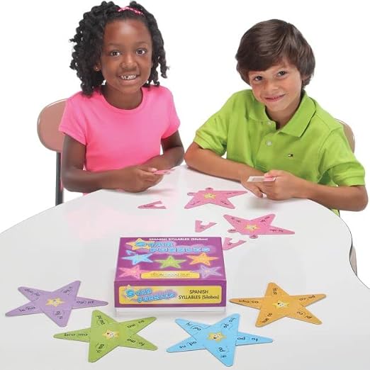 Really Good Stuff Spanish Syllable Star Puzzles, 20 Puzzles, 10 Answer Keys - Image 3