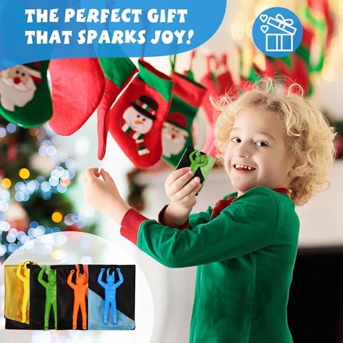 Parachute Toy for Kids, Outdoor Toys Flying Parachute Men, Inside & Outside Toys for or 3 4 5 6 7 8 9 10 11 12 Year Old, Christmas Stocking Stuffers for Kids Grandkids Ideal 2025 Unique Party Favors - Image 2