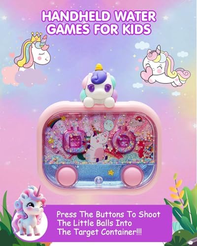 Handheld Water Game with Light – Water Ball Target Toy for Kids Ages 3+, Retro Fidget Toy, Screen-Free Car Travel Game, Road Trip Toy, Airplane Entertainment, Portable Autism-Friendly Gift - Image 2