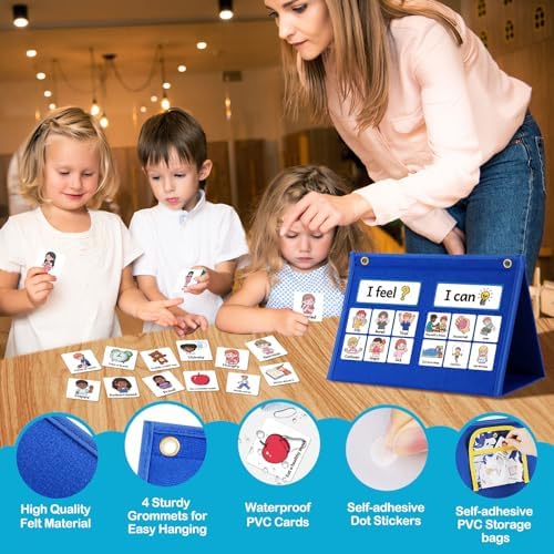 Kasfalci Feelings Chart, Social Emotional Learning Activities,Autism Learning Materials, ADHD Tools,Back to School Supplies,Anger Management Toys,Calm Down Corner Supplies for Classroom Daycare & Home - Image 4