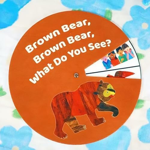Brown Bear Felt Story Wheel Toy – Montessori Early Learning Toy for Kids – Interactive Felt Story Board for Preschool Education, Parent-Child Storytelling & Classroom Activities by ShaoAngDuoMi