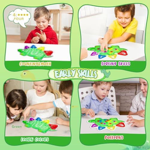 Sensory Counting Toys for Toddlers 3-4, Montessori Color Sorting & Matching Games, Fine Motor Skills Development, Educational Travel Toys for Kids with Autism - Image 6