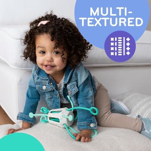 Mobi Zippee Activity Toy - Sensory Activities for Toddlers and Kids, BPA-Free and Food Grade Silicone, Montessori Learning Games for Ages +1 (Mintee) - Image 6