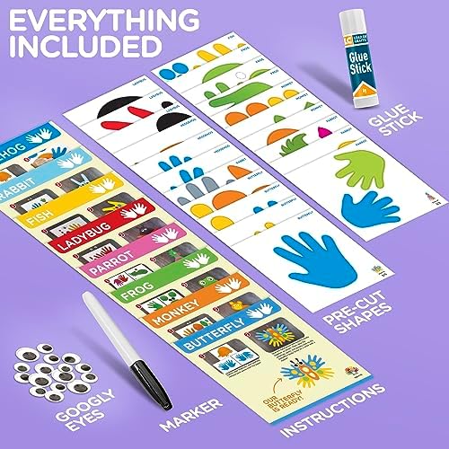 Arts and Crafts Kit for Toddlers Ages 2, 3, 4, 5 Years. Easy Animal Crafts for Kids - Image 6