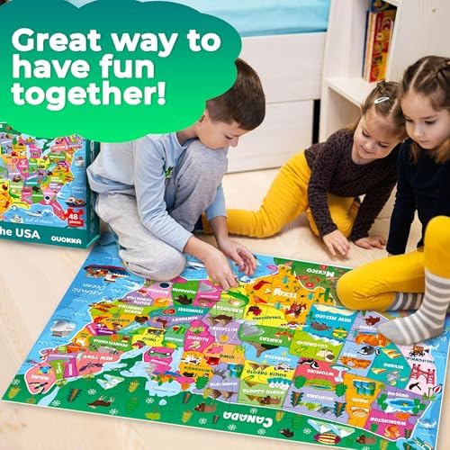 Giant Floor Puzzles for Kids Ages 4-6 - 2x3 Feet Extra-Thick 48 Pieces - Image 6