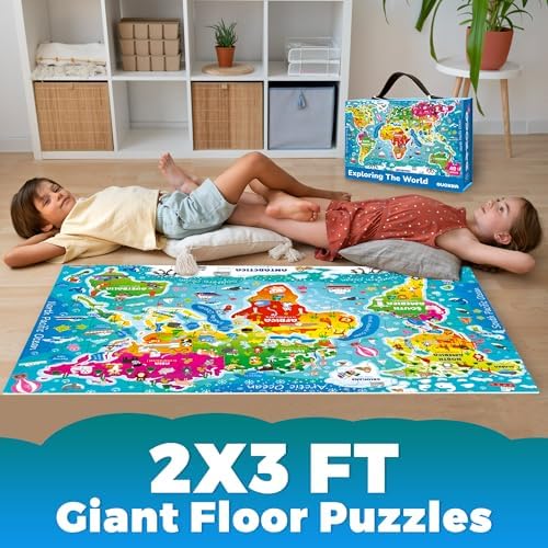 Giant Floor Puzzles for Kids Ages 4-6 - 2x3 Feet Extra-Thick 48 Pieces - Image 5