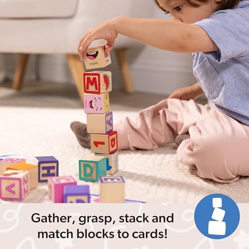 Melissa & Doug Ms. Rachel Letter, Number, and Game Wooden Learning Blocks with Activity Cards for Girls and Boys Toddlers Ages 18 Months+ - FSC Certified - Image 2