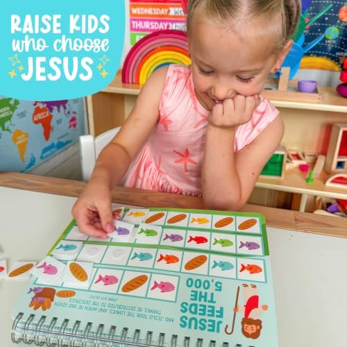 My First Bible Busy Book Toddlers 3-5 Noahs Ark Toys for Kids Pray & Play - Image 4