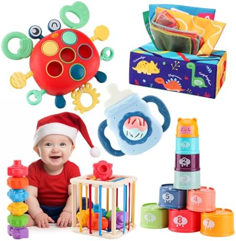 Montessori Toy for Baby 6-18 Months Gift for Toddlers Boys Girls by KADAYAYA