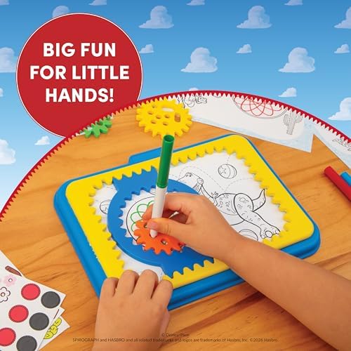 Spirograph Disney Jr. Toddler Arts and Crafts, Drawing Art Kit, Toddler Activities, Drawing Pad, Jumbo Gears, Washable Markers, Unleash Your Child Inner Artist, Ages 3+ - Image 2