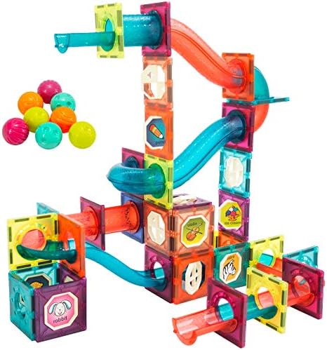 LTKFFFdp Magnetic Building Blocks STEM Educational Toys for Kids Ages 4-12, Ball Track and 3D Stacking Construction Set by LTKFFFdp