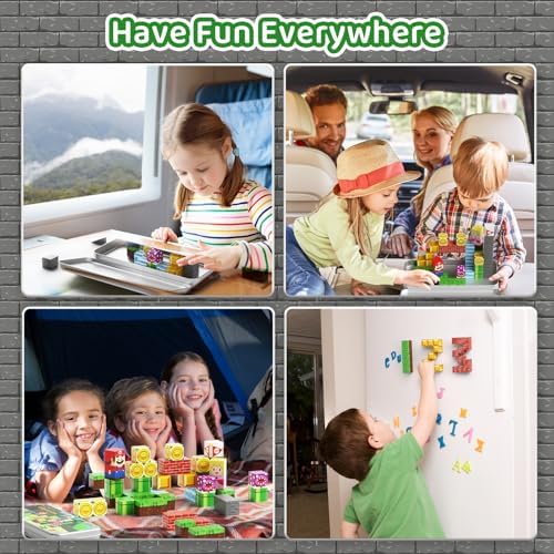 Magnetic Building Blocks Cubes for Kids: 35 PCS Travel Toys Ages 3-8 - Image 4