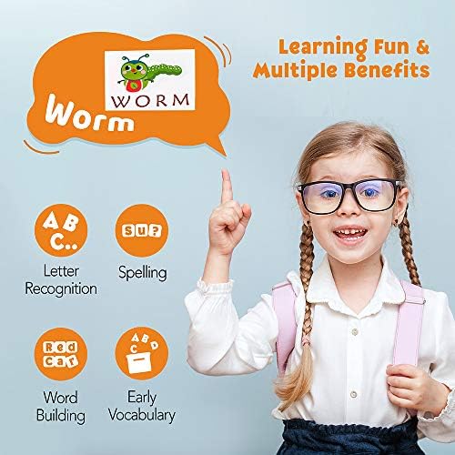 Coogam Spelling Games, Wooden Matching Letters Toy with Flash Cards Words, Montessori ABC Alphabet Learning Educational Puzzle Gift for Preschool Boys Girls Kids Age 3 4 5 Years Old - Image 5