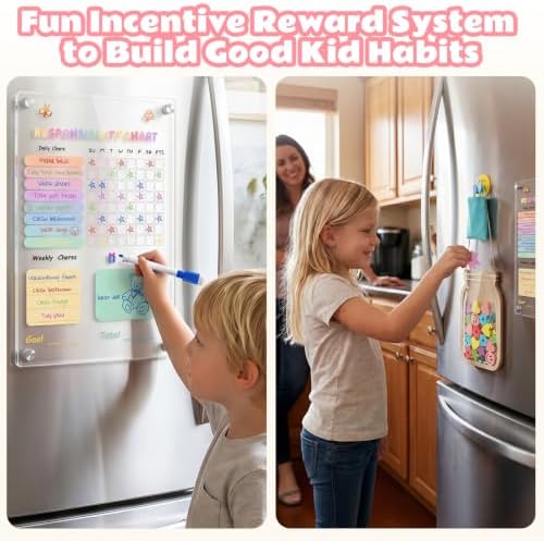 Acrylic Magnetic Chore Board for Kids - Image 4
