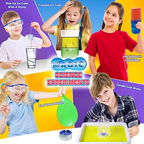UNGLINGA 30+ Experiments Science Kits for Kids, S.T.E.M Educational Project Activities Toys Gifts for Boys Girls, Chemistry Set, Bouncy Ball, Volcano Eruption - Image 5