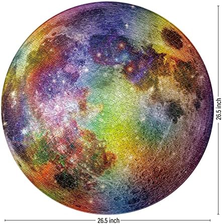 Antelope 3 in 1 Round Puzzle Bundle - Rainbow Moon, Space Jigsaw With Mercury and Jupiter - 1000 Piece Planet Puzzle - Image 7