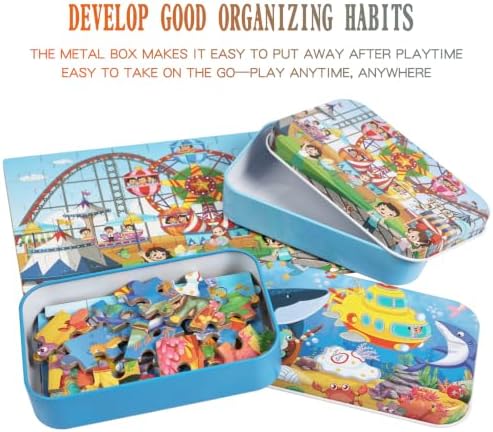 600 Piece Jigsaw Puzzle (Roller Coaster+Ocean) - Image 4