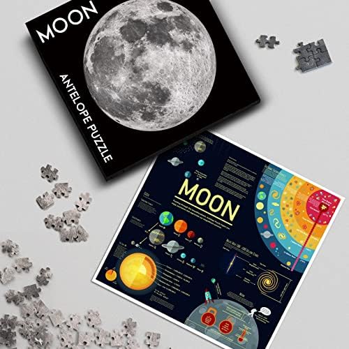 Antelope - 1000 Piece Puzzle for Adults, Space Moon Jigsaw Puzzles 1000 Pieces, Telescope Planet Close-up Round Puzzle, High Resolution, Matte Finish, No Dust Space Puzzle - Image 4
