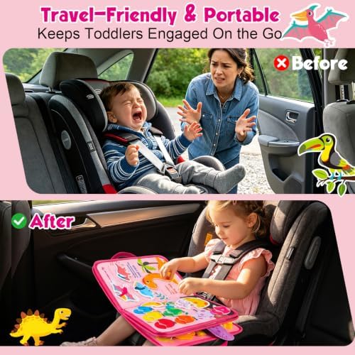 Busy Board Montessori Toys for 2 Year Old Girl Birthday Gift Busy Book - Image 5