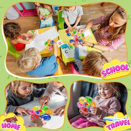 MORECOLL Color Sorting Sensory Toys for Toddlers & Kids, Preschool Fine Motor Skills for Autism, Fidget Color Matching Travel Toys, Calm Down Toy, Birthday Gifts for Boys & Girls - Image 4