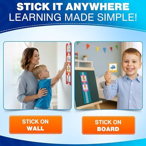 Premium 60 pcs Visual Schedule for Kids with Autism12 bords Black Bag Reward Chart Chore Bedtime Routine Toddlers Timetable Autistic Children Wall Planner Daily ADHD at Home School Learning Materials - Image 5