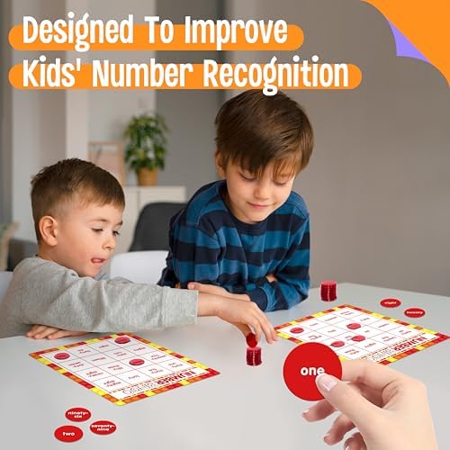 SpriteGru Number Bingo Game, Number 1-100 Bingo Board Game Learn & Count to Read 2 Versions Number Recognition Game for Kids 5-12, Perfect for Classroom & At Home - Image 4