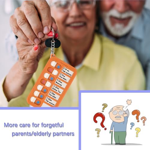 6 Pcs Reminder Board for the Elderly, ADHD Tools for Kids Portable Visual Schedule for Kids School Bag Pendant Detachable Daily Task Planning Pad with 18pcs List Cards Stickers for Kids - Image 3