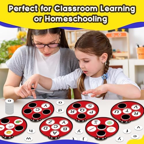 Alphabet Games Letter Learning Toys ABC Flash Cards for Toddler, Speech Therapy Alphabet Matching Game for Kids, Homeschool Supplies Kindergarten Preschool Classroom Must Haves - Image 4